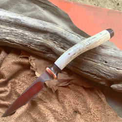 93-21 Deer Antler Segment Narrow Drop Point Utility