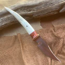 33-21 Caribou Antler Tip Short Clip Point