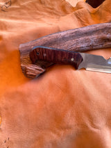 58-22 Stabilized Maple Burl Wide Spear Point (10 Year Anniversary Knife)