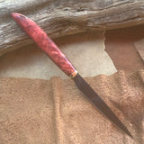 55-21 Red Dyed Maple Burl Fruit