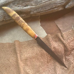 53-21 Yellow Dyed Maple Burl Fruit