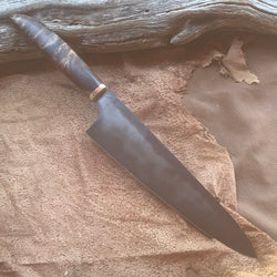 60-21 Brown Dyed Maple Burl Long Chef